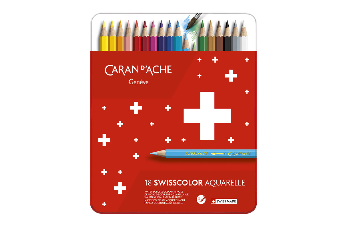 Caran d'Ache Swisscolor Kleurpotloden Aquarelle Blik van 18